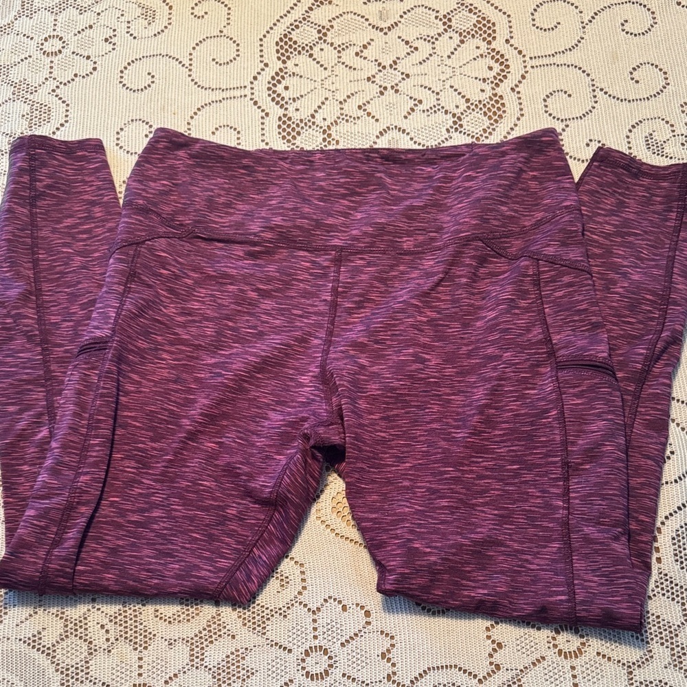 Women's Heathered Purple Leggings